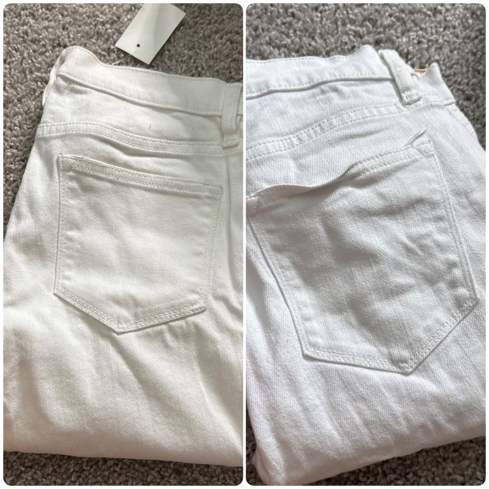 Bundle of 2 Women's White JCrew Factory Skinny Jeans. Size 27